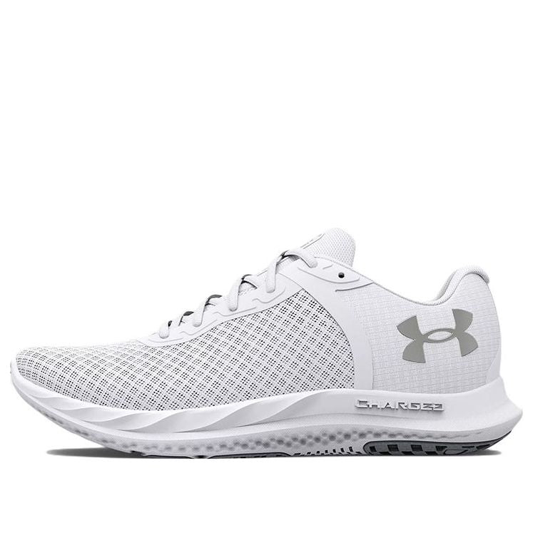 (WMNS) Under Armour Charged Breeze 'White Metallic Silver' 3025130-100