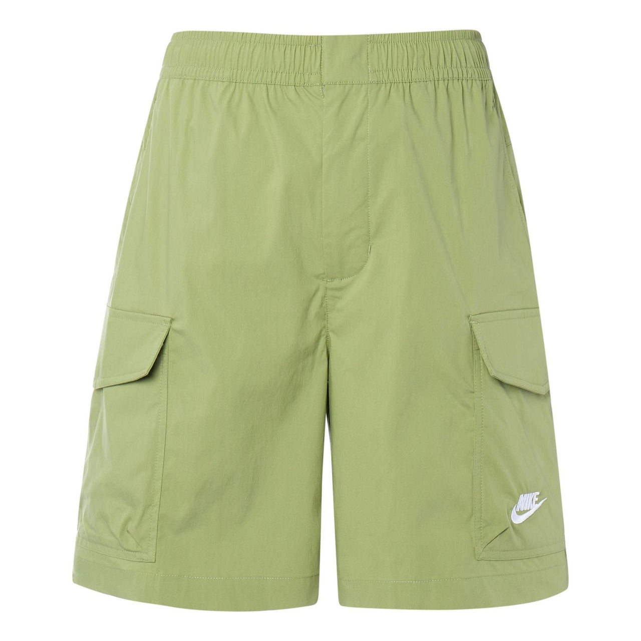 Nike FW22 Solid Color Logo Embroidered Cargo Shorts Green DM6834-334