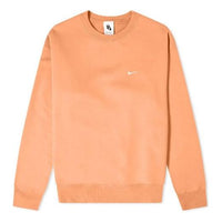 Men's Nike Embroidered Logo Round Neck Long Sleeves Orange CV0554-863