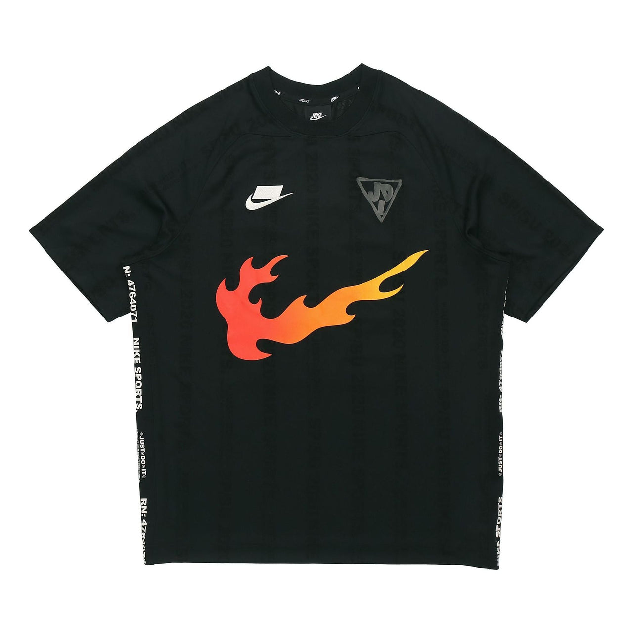 Nike Sportswear NSW Flame Logo Printing Jersey Black CJ5197-010