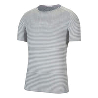 Nike Techknit Ultra Casual Sports Round Neck Short Sleeve light grey CJ5345-084