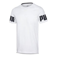 PUMA Rebel Cuff Printing Short Sleeve White 584744-57