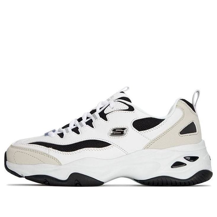 (WMNS) Skechers D'lites 4.0 'White Black' 896122-WBK