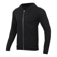 adidas Solid Color Casual Hooded Jacket Black EA0323