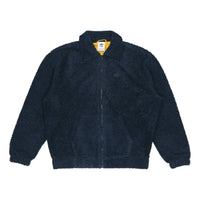 adidas originals Embroidered Logo lapel lamb's wool Sports Jacket Navy Blue GD3532