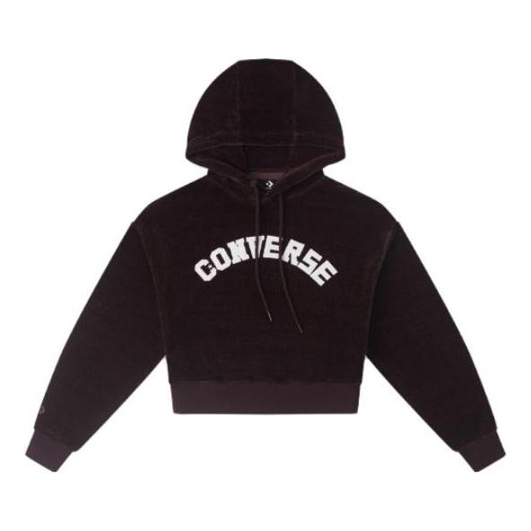 (WMNS) Converse Hoodie 'Red Brown' 10026557-A03