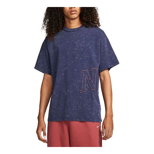 (WMNS) Nike Fadeaway T-shirt 'Midnight Navy' DX5835-410