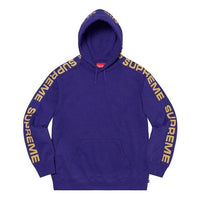 Supreme Metallic Rib Hooded Sweatshirt 'Purple Yellow' SUP-SS20-596