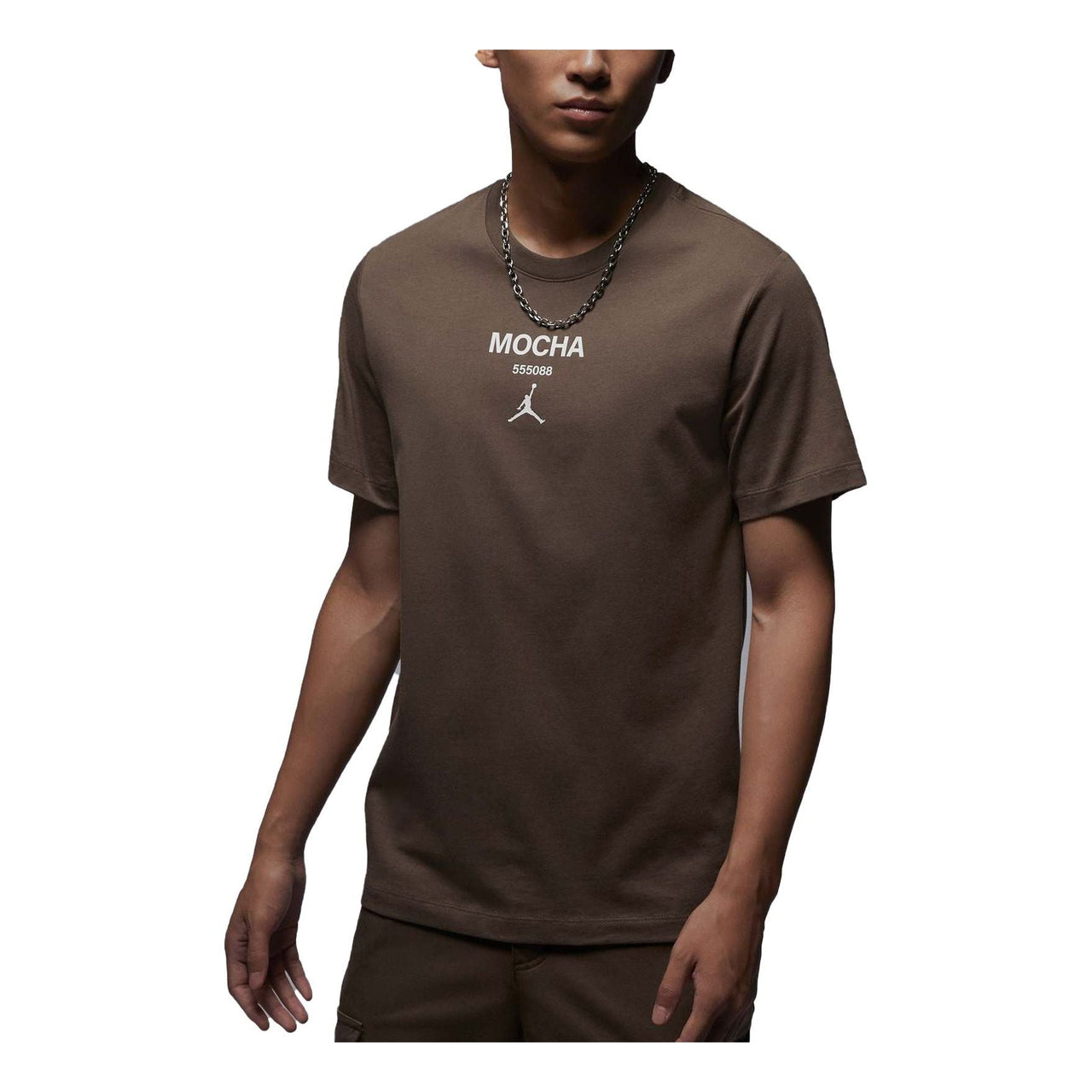 Air Jordan MOCHA Logo T-Shirt 'Brown' FQ6991-274