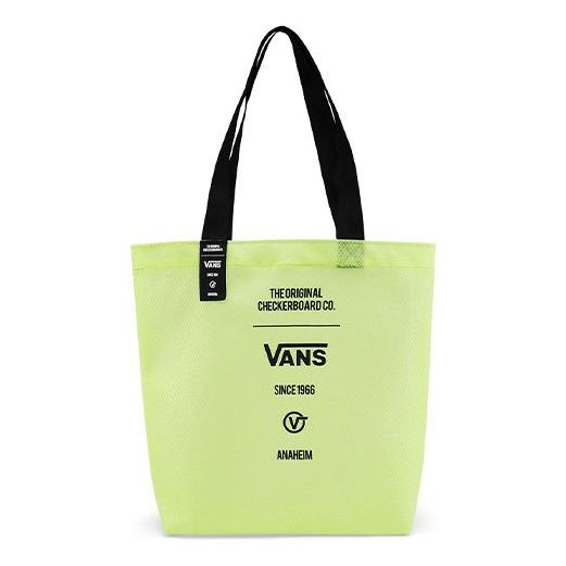 Vans Logo Printed PVC Tote Bag 'Green Black' VN0A4P4BH37
