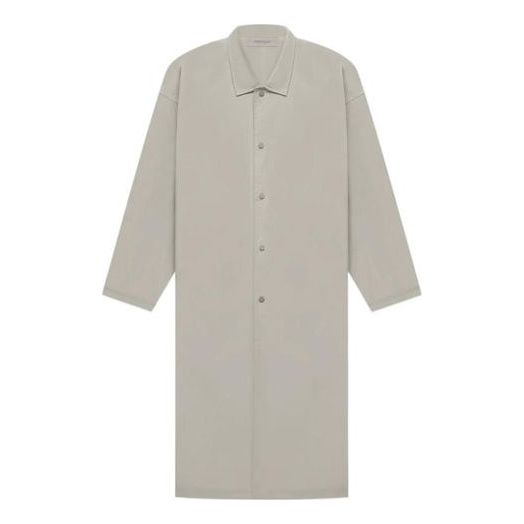 Fear of God Essentials FW22 Long Coat 'Smoke' FOG-FW22-094