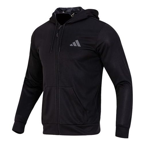 adidas Train Essentials Seasonal Training Full-Zip Jacket 'Black' IB8137