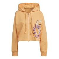 (WMNS) adidas by Stella McCartney Cropped Hoodie 'Orange' IB5890