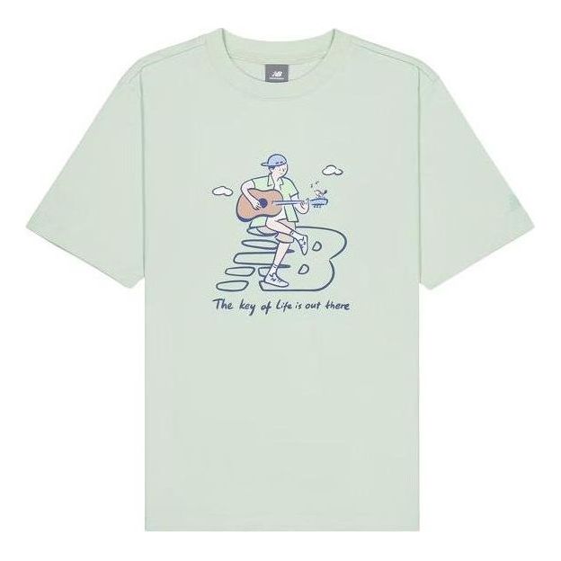 New Balance x PK Guitar Graphic T-Shirt 'Light Blue' NEE26021-MT