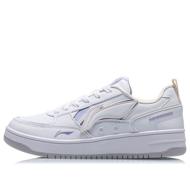 (WMNS) Li-Ning Lifestyle Skate Shoes 'White Purple' AGCQ544-2