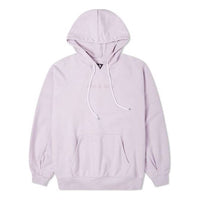 (WMNS) Converse Logo Embroidery Knitting Hoodie Purple 10023945-A03