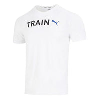 PUMA Graphic Train T-Shirt 'White' 523722-02