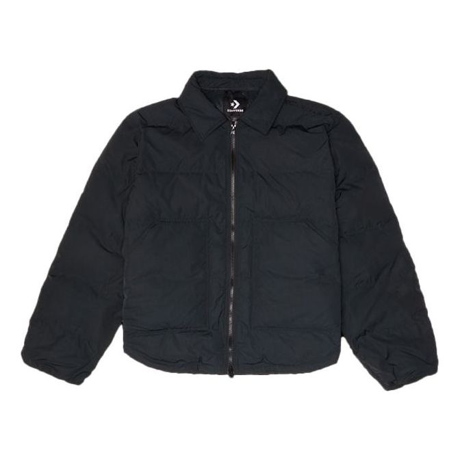 Converse Short Down Puffer Jacket 'Black' 10021966-A02