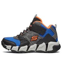 (GS) Skechers Dlites Velocitrek Shoes 'Grey Black Blue' 660074L-BKCC