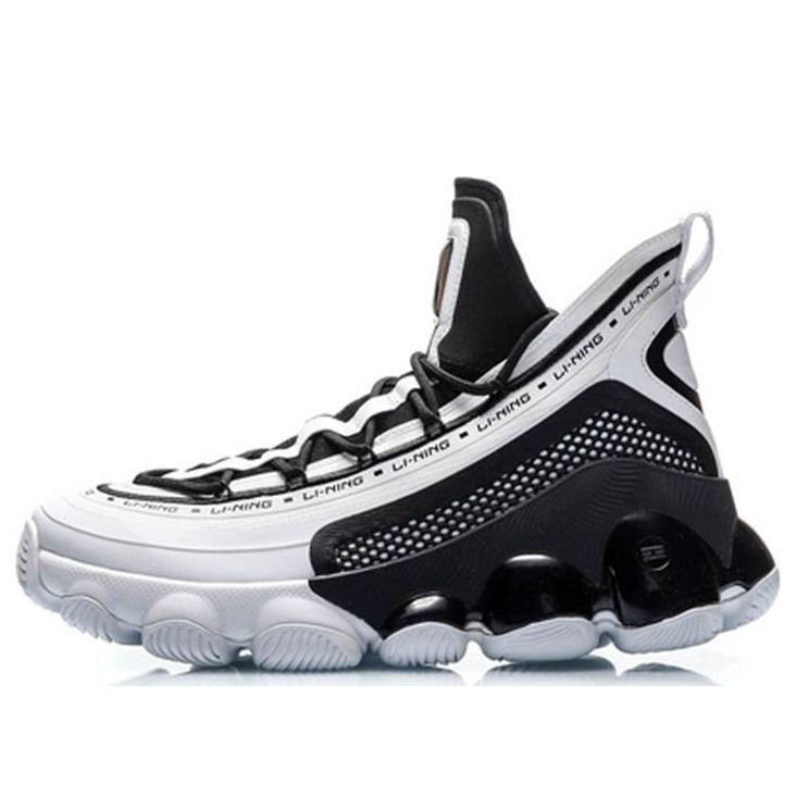 Li-Ning Classic Basketball Mid 'Black White' AGBP127-1