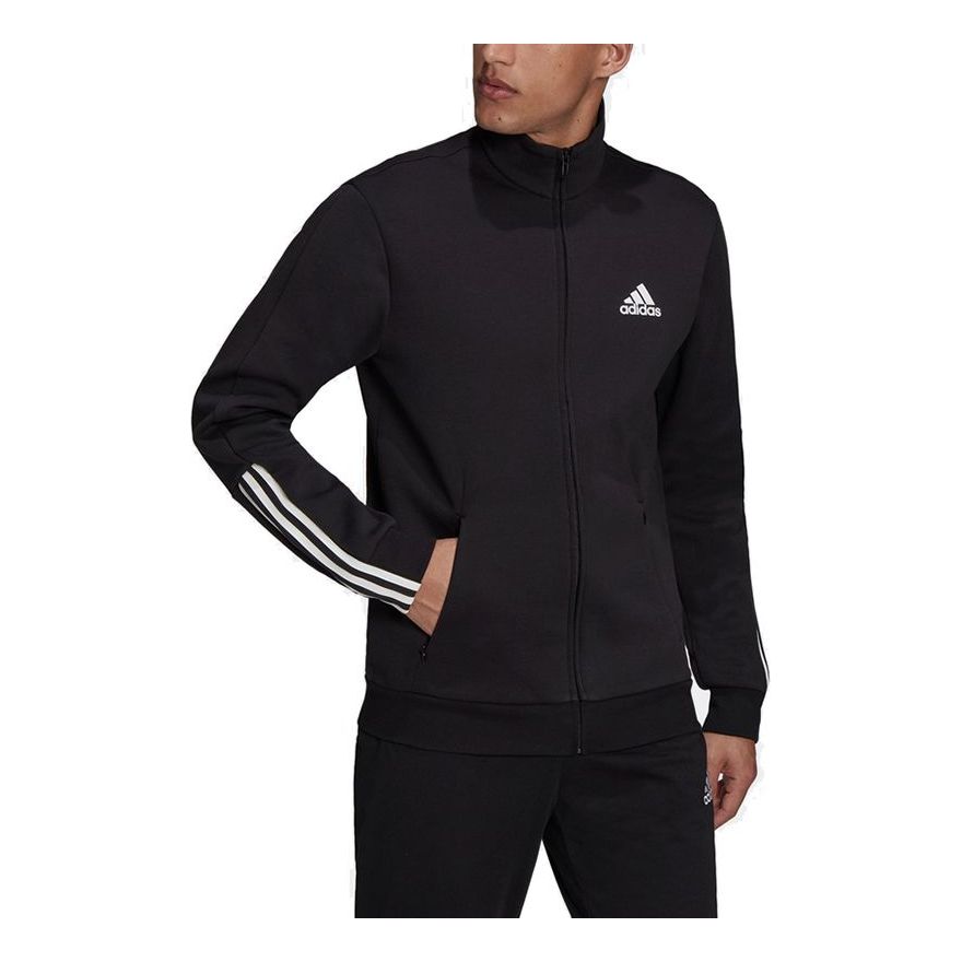 adidas M DK TJ Athleisure Casual Sports Stand Collar Jacket Black GV5338