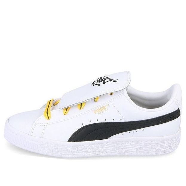 (PS) PUMA Minions Basket Tongue Ps Sneakers White/Black 365151-01