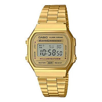 Casio Standard Digital Cube Watch 'Silver Gold' A168WG-9W