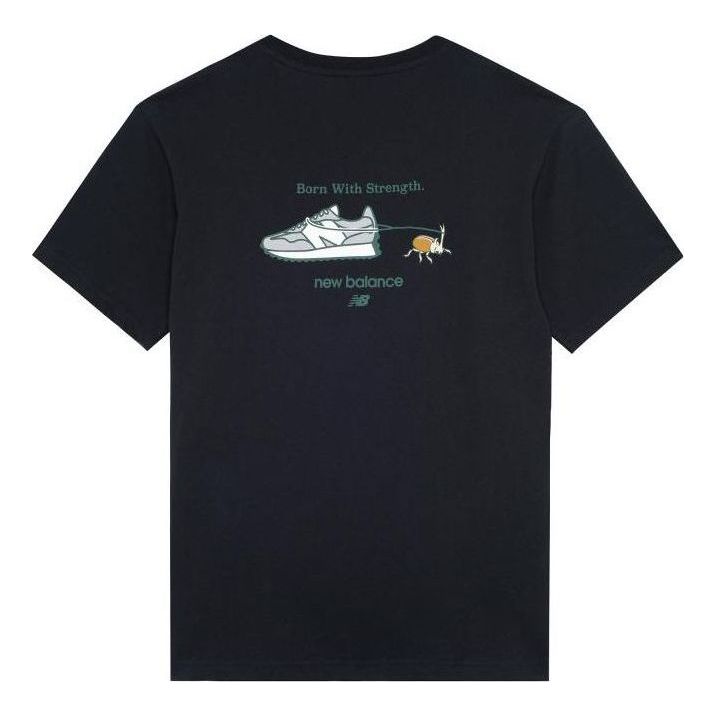 New Balance Logo Graphic T-Shirt 'Black' AMT22397-BK