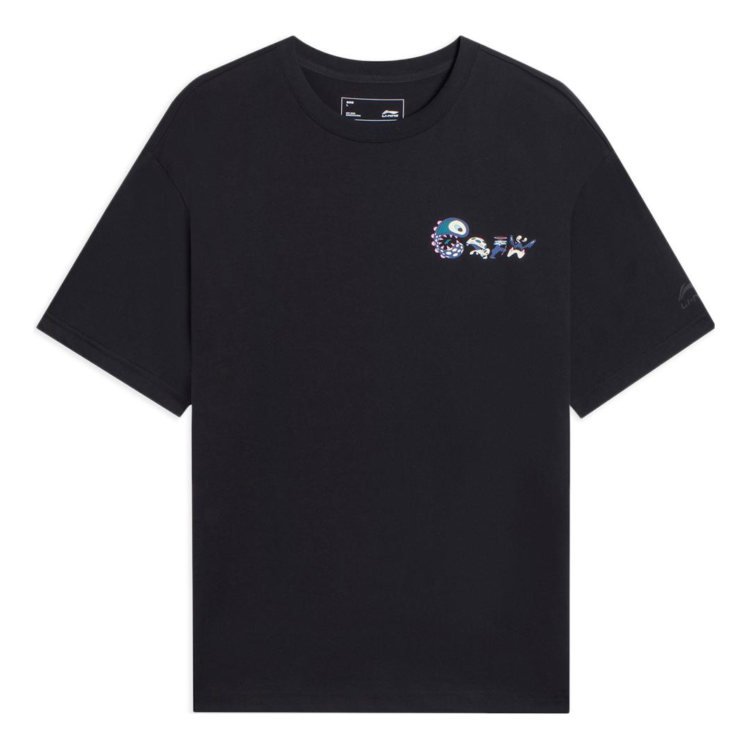 Li-Ning Counterflow Graphic T-shirt 'Black' AHSSA57-2