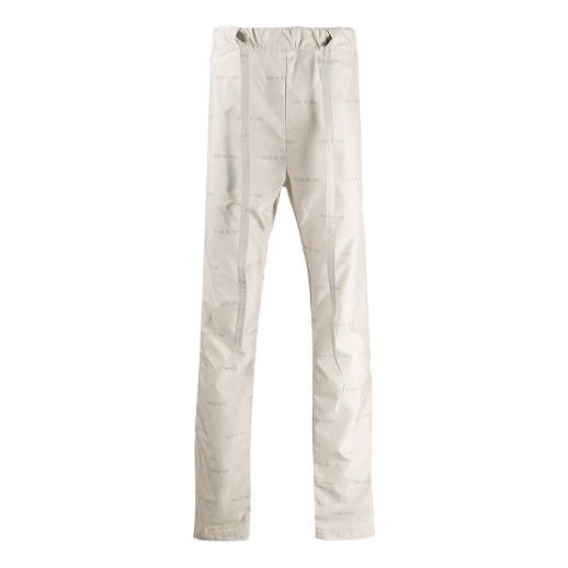 Fear of God Logo Print Track Trousers 'Beige White' FOG-SS20-114