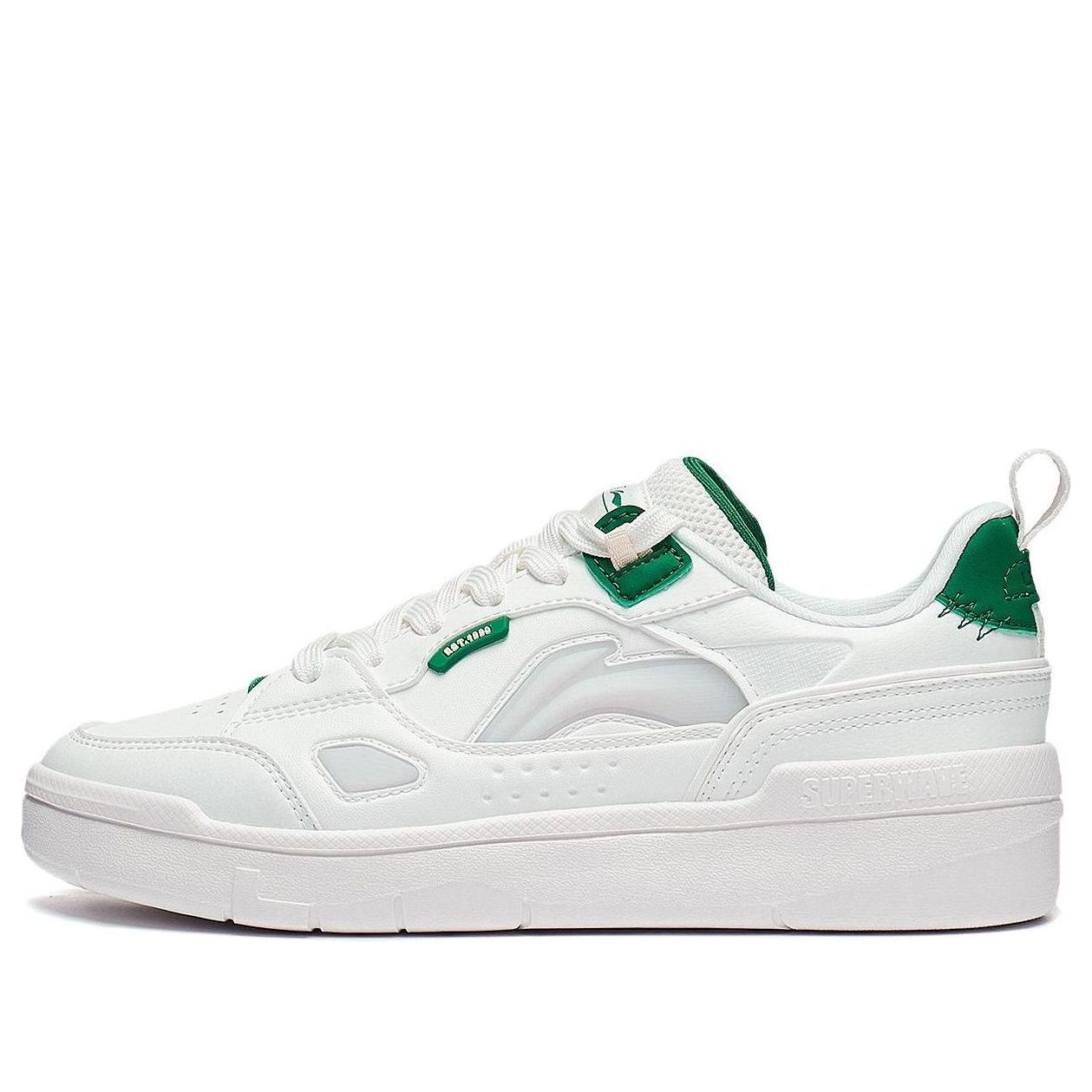 (WMNS) Li-Ning Common 80s 'White Grey Green' AGCT228-1