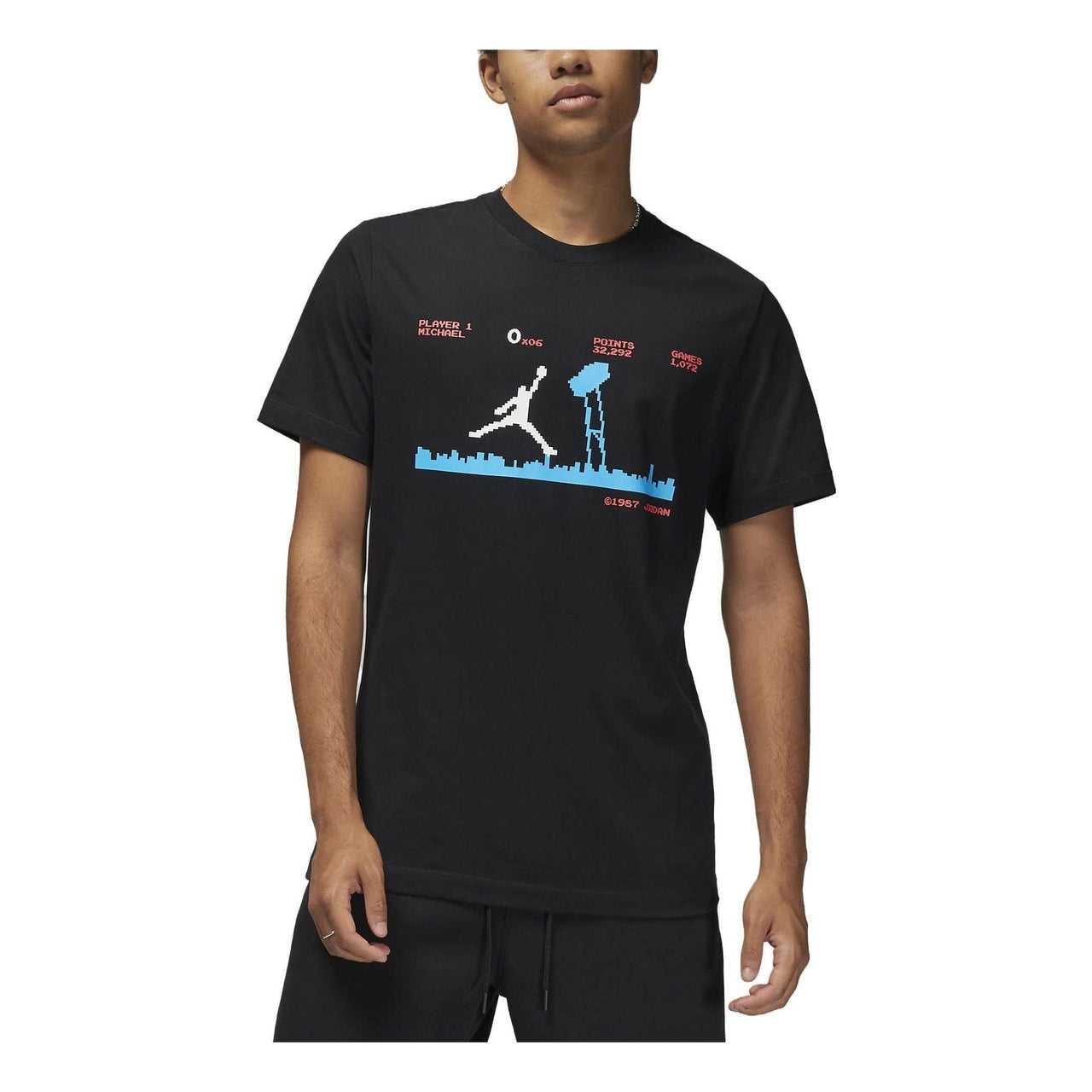 Air Jordan Brand Jumpman Pixel T-Shirt 'Black' DZ4018-010