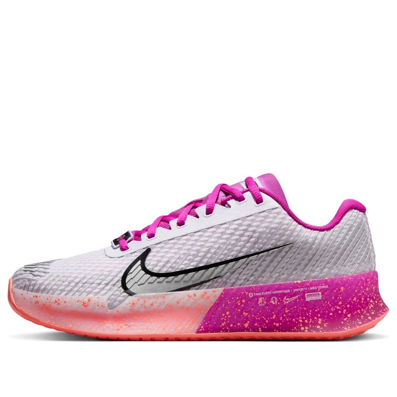 (WMNS) Nike Court Vapor 11 HC Premium 'Barely Grape Metallic Silver' FQ7266-500
