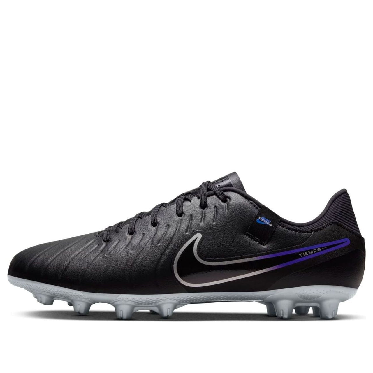 NIKE Tiempo Legend 10 Academy HG Spikes 'Black Hyper Royal Chrome' DV4339-040
