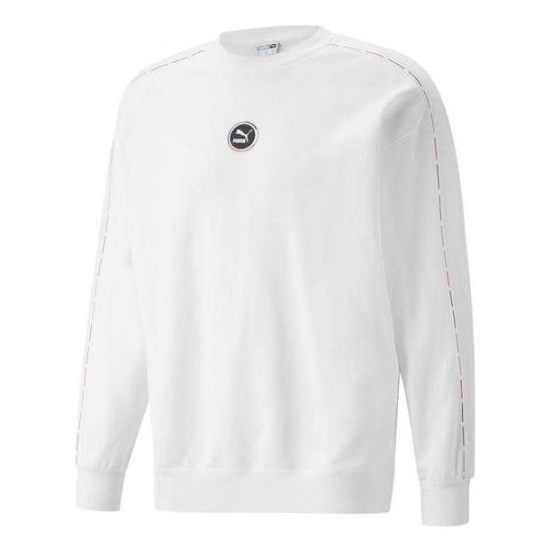 PUMA Small Logo Long Sleeve T-Shirt 'White' 535382-02