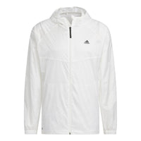 adidas Hooded Windbreaker Jacket 'White' IA1784