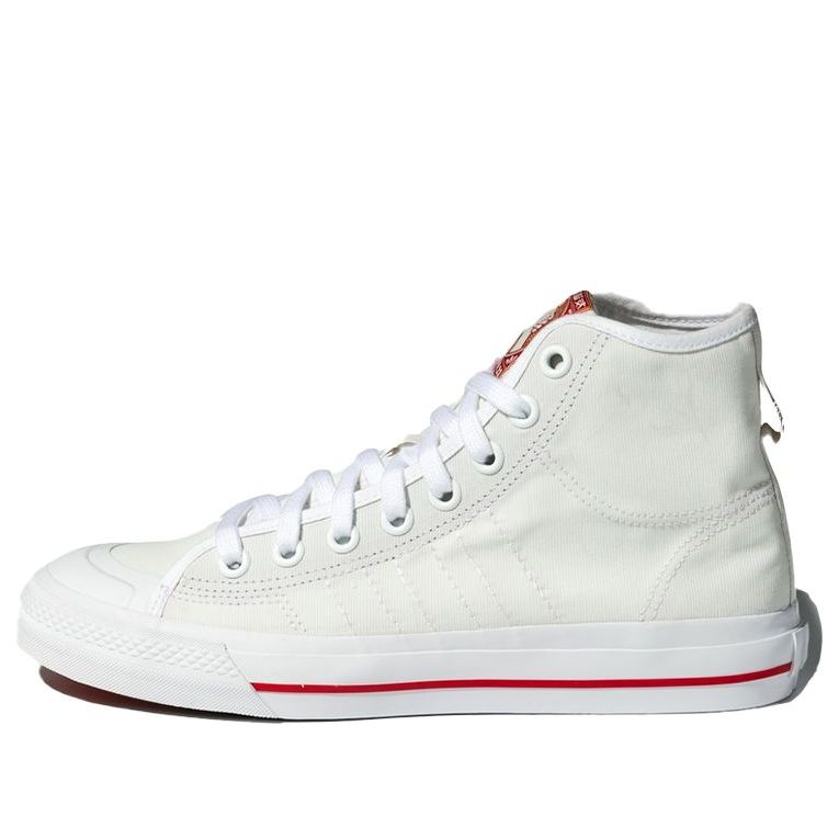 adidas originals Nizza Hi Rf 'White Red' FY5237