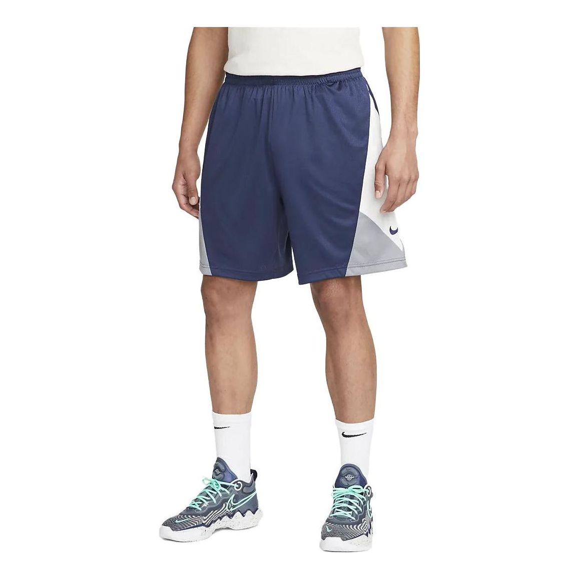 Nike Dri-Fit Basketball Rival Shorts 'Blue Grey White' CV1923-413
