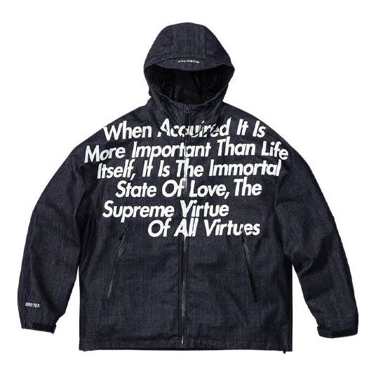 Supreme x JUNYA WATANABE COMME des GARONS MAN GORE-TEX Denim Parka 'Black White' SUP-FW21-274