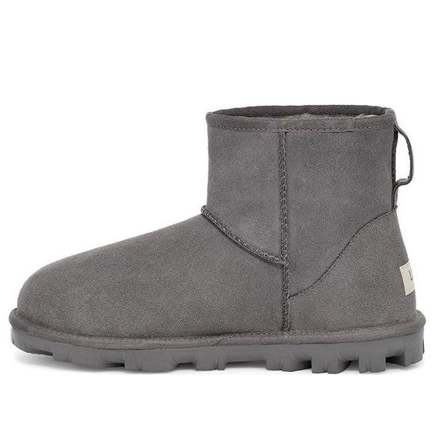 (WMNS) UGG Essential Mini Classic Fleece Lined Gray 1115030-CHRC