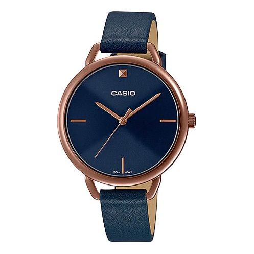 Casio Dress Analog Watch 'Royal Blue Gold' LTP-E415RL-2C