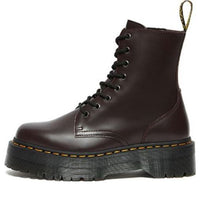 Dr. Martens Jadon Boot Smooth Leather Platforms 'Burgundy' 27311626