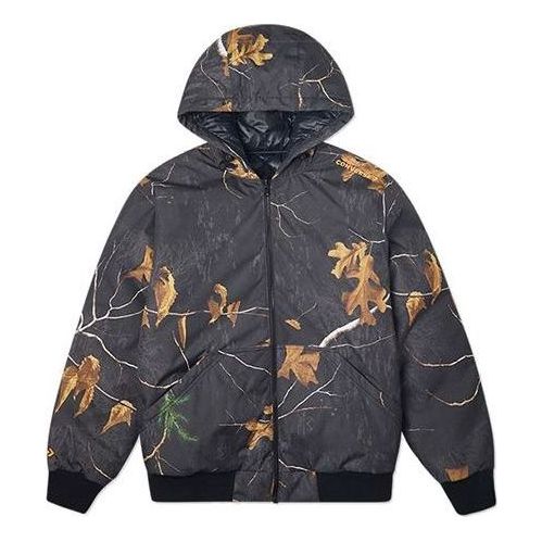 Converse Real Tree Reversible Jacket Leaves Printing 'Black' 10020223A01