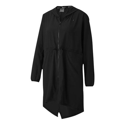 (WMNS) PUMA Studio Flow Woven Hooded Jacket 'Black' 519643-02