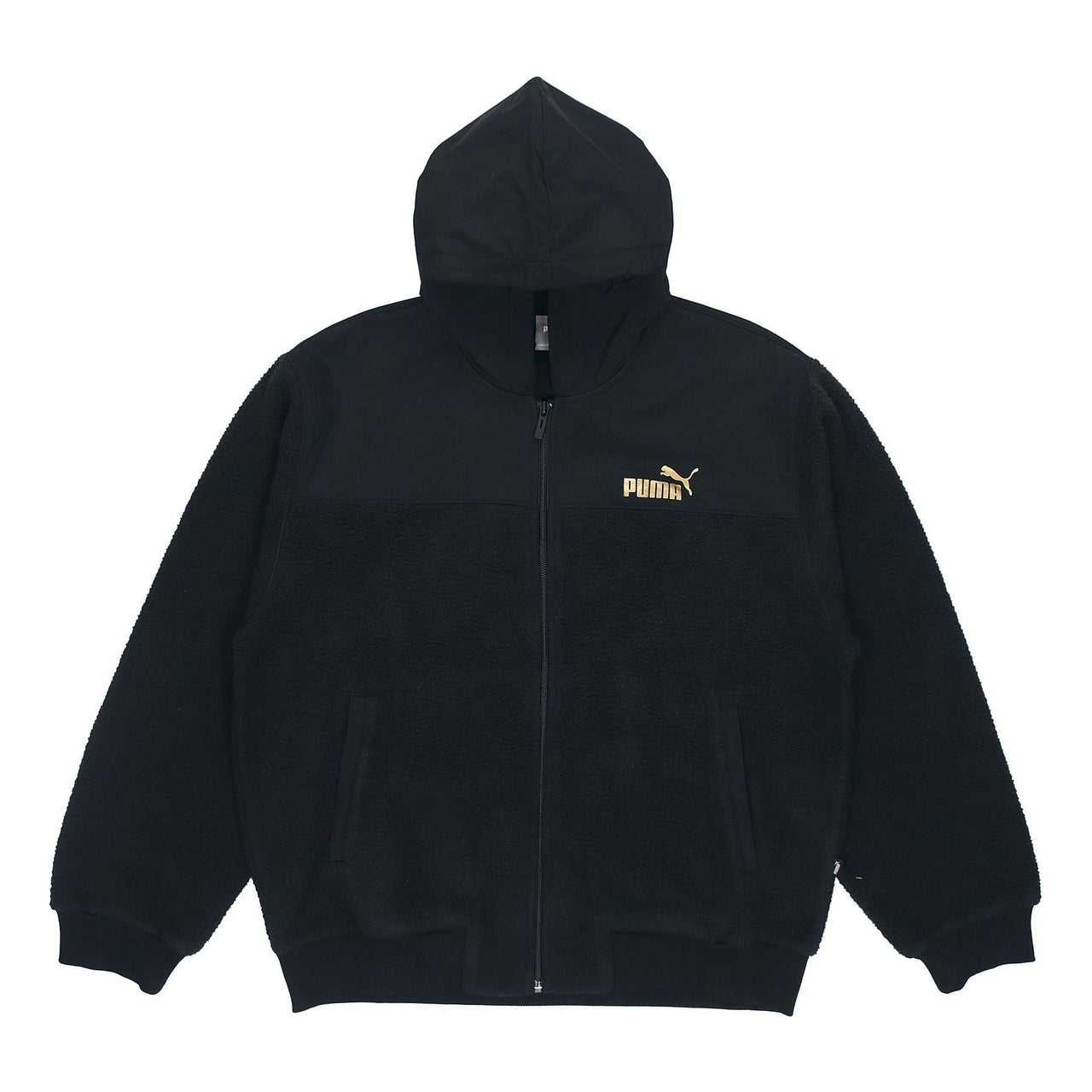 PUMA lamb's wool Stay Warm hooded Logo Jacket Black 848253-01