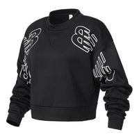 (WMNS) New Balance Relentless Boxy Pullover 'Black White' WT21151-BK