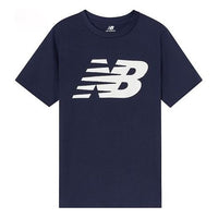 New Balance Men's New Balance Classic Logo Round Neck Short Sleeve Blue MT01984-NV