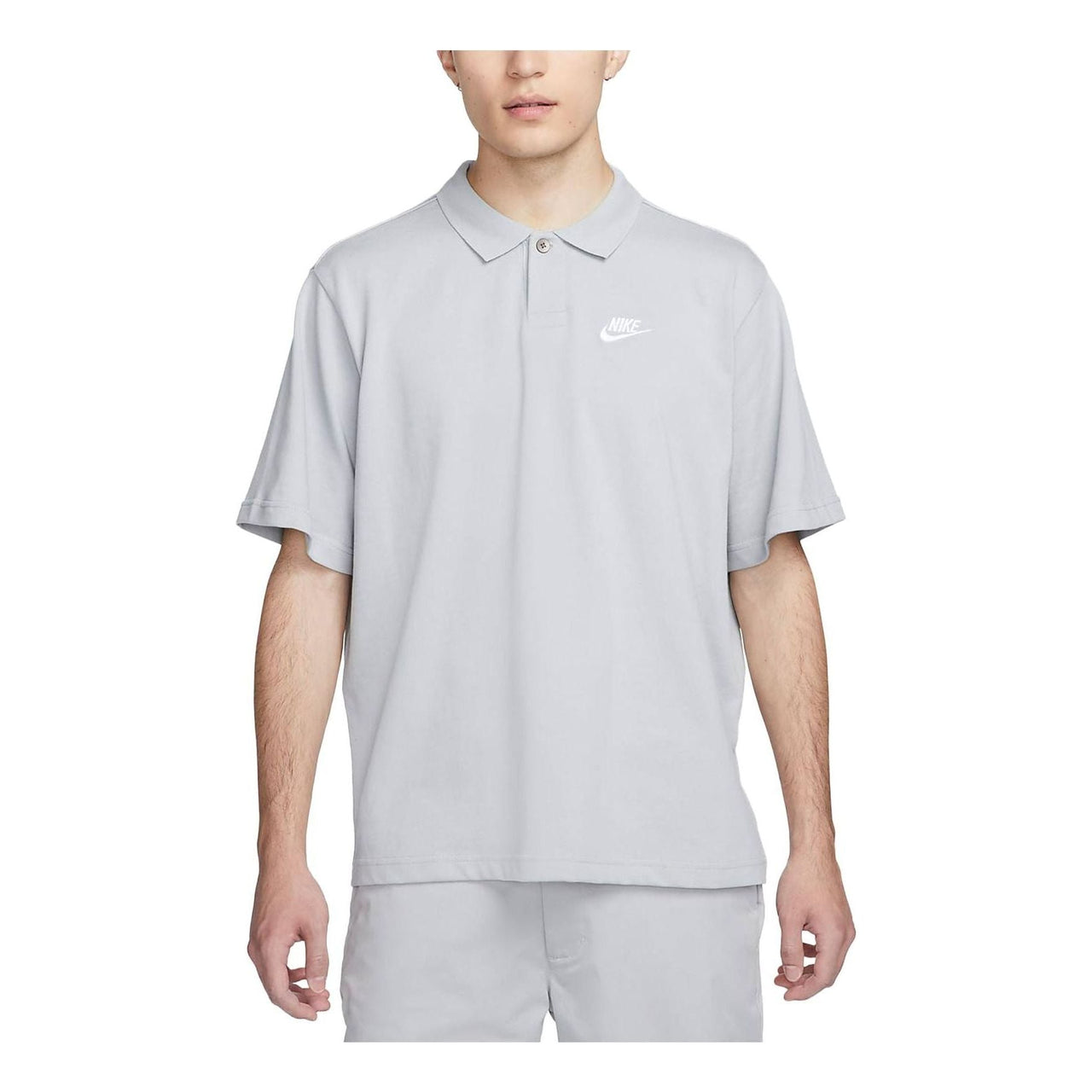 Nike Club Polo Matchup Shirt 'Light Grey' DX0618-077