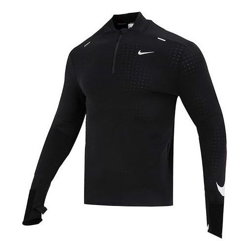 Nike Therma FIT Repel Element Long Sleeves Tee 'Black Red' FD4064-010