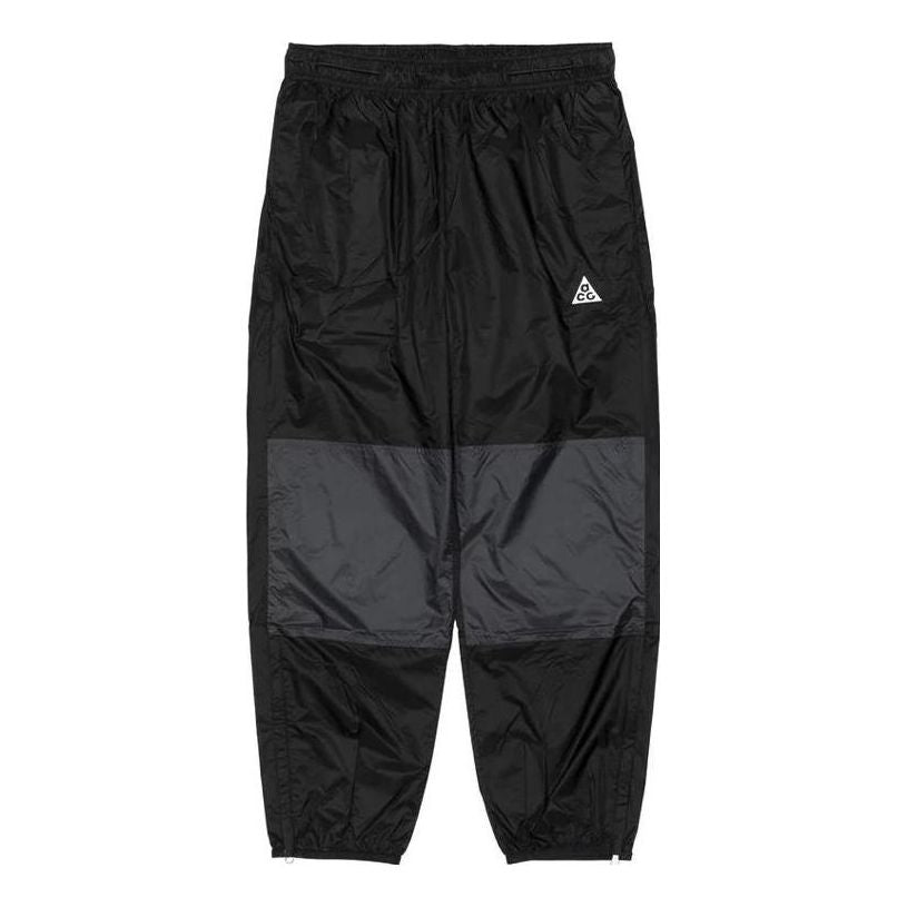 Men's Nike Brand Logo Printing Splicing Design Sports Pants/Trousers/Joggers Black DB1135-010